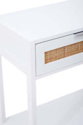 Godalming White Wood Console Table – Contemporary Hallway Table - thumbnail 5