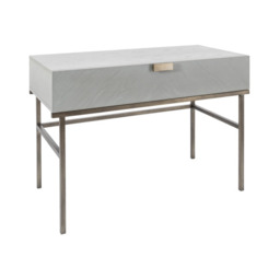 Lilly Dressing Table / Desk – Elegant White Wooden Finish with Storage - thumbnail 2