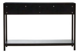 Godalming Black Wood Console Table – Contemporary Hallway Table - thumbnail 6
