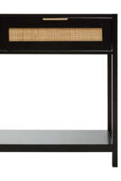Godalming Black Wood Console Table – Contemporary Hallway Table - thumbnail 5