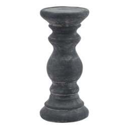 Subtle Glow: Amalfi Small Grey Column Candle Holder