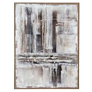 Outlook Hand-Painted Canvas Wall Art in Frame - thumbnail 1