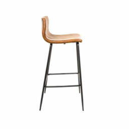 Kavira Barstool Vegan Leather Tan SET OF 2 - thumbnail 2