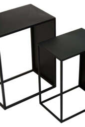 Banstead Set of Three Rectangular Nesting Tables – Contemporary Nesting Tables - thumbnail 6