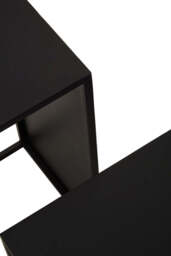 Banstead Set of Three Rectangular Nesting Tables – Contemporary Nesting Tables - thumbnail 3