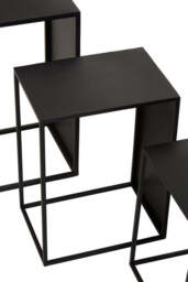 Banstead Set of Three Rectangular Nesting Tables – Contemporary Nesting Tables - thumbnail 5