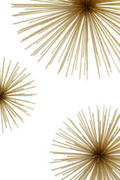 Breeze Set of 3 Gold Finish Wall Décor - thumbnail 2
