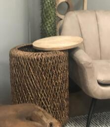 Balmora Lamp Table - Natural - thumbnail 2