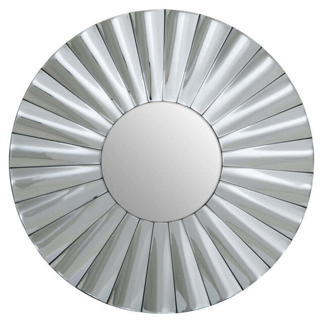 Glenmore Round Wall Mirror – Silver - image 1
