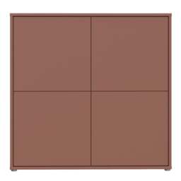 Alice Springs 4 Door Large Storage Cabinet with Push-to-Open Doors in Terracotta - thumbnail 2