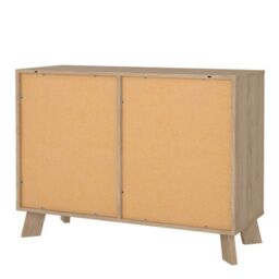 Ikast Sideboard 2 Doors 1 Drawer in Jackson Hickory and White - thumbnail 3