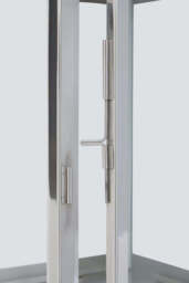 Seaville Steel Lantern – Silver with Hair-on-Leather Handle (Small) - thumbnail 3