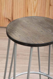 Mirador Bar Table & Stool Set – Silver Frame (3Pc) - thumbnail 6