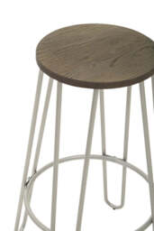 Mirador Bar Table & Stool Set – Silver Frame (3Pc) - thumbnail 3