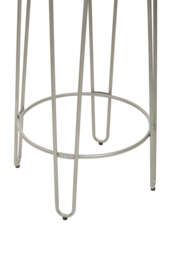 Mirador Bar Table & Stool Set – Silver Frame (3Pc) - thumbnail 4