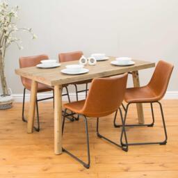 Nevoria Dining Chair Tan SET OF 2 - thumbnail 2