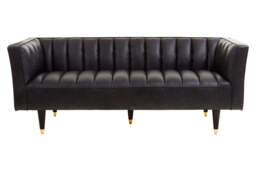 Riviera Leather Sofa – Flared Arms (Three Seater) - thumbnail 2