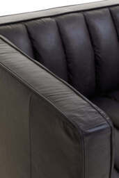 Riviera Leather Sofa – Flared Arms (Three Seater) - thumbnail 4