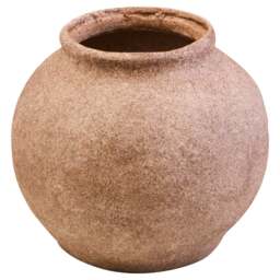 Coco Round Cotton Mache and Ravessa Shell Vase - thumbnail 2