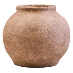 Coco Round Cotton Mache and Ravessa Shell Vase