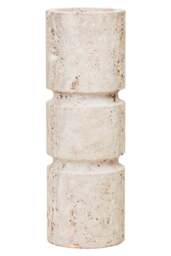 Holder Corvessa Candle Large Travertine - thumbnail 1