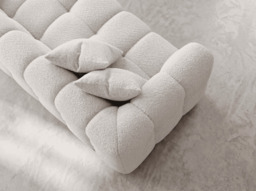 Aluxo Tribeca Right Hand Corner Sofa in Oatmeal Boucle Fabric - thumbnail 4
