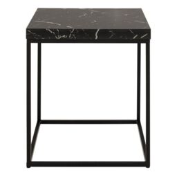 Barossa Coffee Table with Black Marble Marquina Top & Black Steel Base 40cm - thumbnail 3