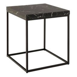 Barossa Coffee Table with Black Marble Marquina Top & Black Steel Base 40cm - thumbnail 4