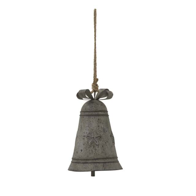 Rustic Metal Bell with Bow - image 1