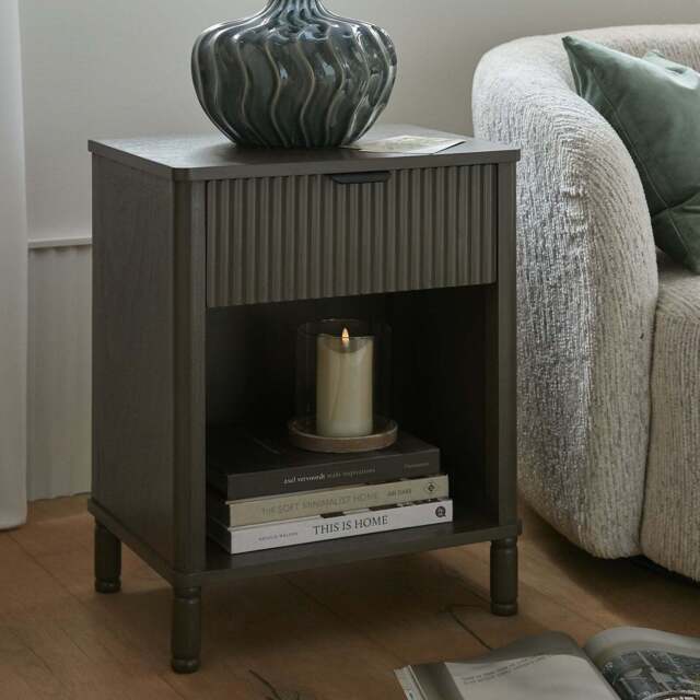 Reed Collection Wooden 1-Drawer Storage Cabinet - image 1