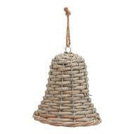 The Noel Collection Medium Wicker Bell - thumbnail 1