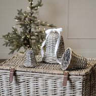 The Noel Collection Medium Wicker Bell - thumbnail 4