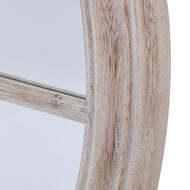 Washed Wood Round Framed Mirror - thumbnail 4