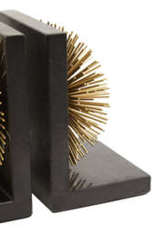 Breeze Set of Two Gold Finish Starburst Bookends - thumbnail 2
