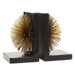 Breeze Set of Two Gold Finish Starburst Bookends - thumbnail 4