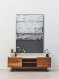 Altrincham 2-Door White Marble Media Unit – Luxury TV & Storage Unit - thumbnail 2
