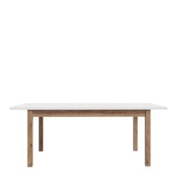 Wensley Dining Table in Light Grey and Oak 160.4x90cm - thumbnail 5