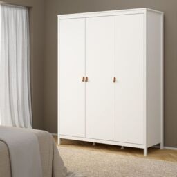 Barcelona Wardrobe with 3 Doors in White - thumbnail 1