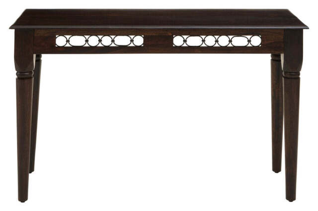 Rill Console Table – Dark Sheesham Wood - image 1