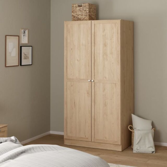 Brande Wardrobe 2 Frame Doors in Jackson Hickory - image 1