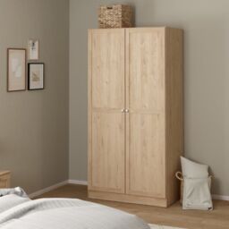 Brande Wardrobe 2 Frame Doors in Jackson Hickory