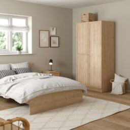 Brande Wardrobe 2 Frame Doors in Jackson Hickory - thumbnail 5