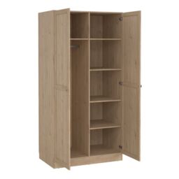 Brande Wardrobe 2 Frame Doors in Jackson Hickory - thumbnail 4