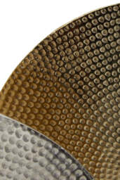 Calypso Hammered Metal Sculptures – Gold, Silver & Black (Set of 3) - thumbnail 4