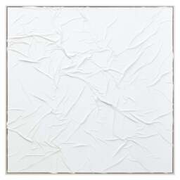 Painted Hand Fabric Wall White Art Sundown Sculptural - thumbnail 5