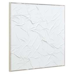 Painted Hand Fabric Wall White Art Sundown Sculptural - thumbnail 6