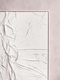 Painted Hand Fabric Wall White Art Sundown Sculptural - thumbnail 2