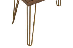 Chelmsford 1-Drawer Side Table with Hairpin Legs – Industrial Accent Table - thumbnail 3