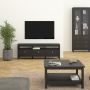 Barcelona TV Unit with 3 Drawers in Matte Black Finish - thumbnail 2
