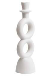 Virelia Cream Large Candle Holder - thumbnail 4